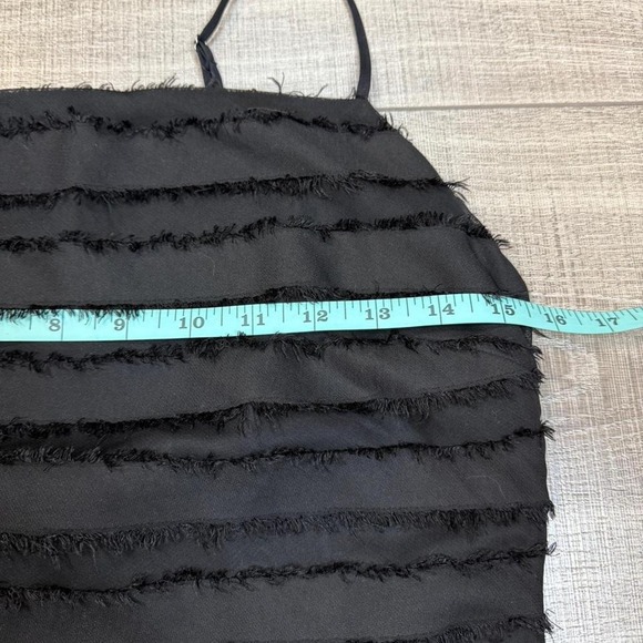 Black Textured Mini Dress – Cotton Candy LA – Size L - Picture 6 of 8